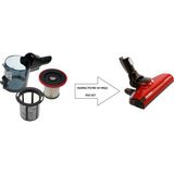 Bosch Unlimited Proanimal Serie 6 Şarjı Süpürge Başlığı ve Unlimited Serie 6 Şarjlı Süpürge Toz Haznesi Filtreli - 1 Adet