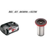 Bosch Unlimited Seri 6 Sarjlı Sübürge 2,5 Amper Batarya ve Filitre Ikili Set - 1