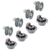 Bosch Uyumlu SMS40D12EU Bulaşık Makinesi Sepet Tekerleği 4 ALT 4 ÜST Teker Takımı