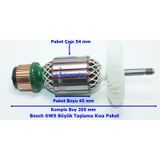 Bosch Uyumlu Tipi GWS 26-230 Endüvi Rotor Kollektör