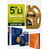 Bosch Volkswagen Caddy 1.6 Dizel Filtre Bakım Seti-Supermax Oil Germany 10W40 4lt (2010-2015) 5 Li