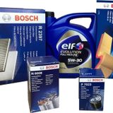 Bosch Volkswagen Caddy 1.6 Uyumlu Tdi Filtre Bakım Seti Elf 5W30 Motor Yağı