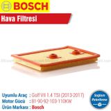 Bosch Volkswagen Golf 7 1.4 TSI 2013 2017 Filtre Bakım Seti