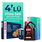BOSCH Volkswagen Polo 1.4 Dizel Filtre Bakım Seti Motul Motor Yağlı (2001-2009) 4 Lü