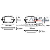 Bosch Volkswagen Transporter T5 2.5 TDI 2003-2009 Arka Fren Balatası