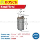 Bosch VW Passat 1.9 TDI Mazot Filtresi