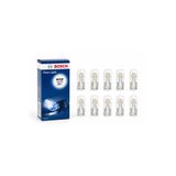 Bosch W5W 501 T10 12V 5W Cam Dip Park Ampulü - Plaka, İç Aydınlatma, Torpido ve Tavan Lambası Uyumlu 10 Adet