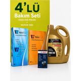 Bosch-Waben Opel Insignia 2.0 Turbo Filtre Bakım Seti-Supermax Oil 5W30 5 Lt (2009-2016) 3 Lü
