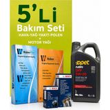 Bosch-Waben Seat Cordoba 1.4 Dizel Filtre Bakım Seti-Opet 5W30 5 Lt (2003-2006) 4 Lü