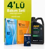 Bosch-Waben + Waben Vw Jetta 1.2 Tsı Karbonlu Polen Filtre Bakım Seti-Opet 5W30 4 Lt 3'lü (2011-2014)