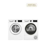 Bosch Wga242x3tr Serie 4 Çamaşır Makinesi 9 Kg + Wqa24201tr Kurutma Makinesi 9 Kg - Beyaz