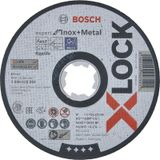 Bosch X - Lock - 115 x 1.0 mm Rapido Expert Serisi Düz Inox Paslanmaz Çelik Kesme Diski