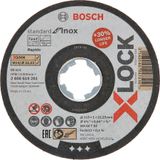 Bosch X - Lock - 115 x 1.0 mm Rapido Standard Seri Düz Inox Paslanmaz Çelik Kesme Diski