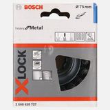 Bosch X Lock 75 mm 0.5 mm Metal Çelik Fırça