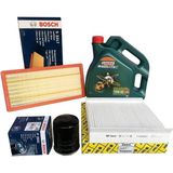 Bosch Yağ ve Filtre Bakım Seti Fiat Egea 1.4 Benzinli 10W-40 Castrol Magnatec Motor Yağı 4 Litre