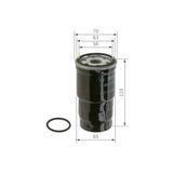 Bosch Yakit Filtresi Dizel Toyota Corolla E12 1.4 D 04-07, Yedek Parça 0 986 TF0 166