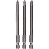 Bosch Yıldız Vidalama Ucu Seti 3'lü PH1/2/3X89MM, Dayanıklı ve Kullanışlı - Ahşap