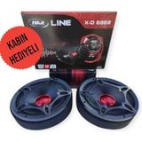 Boschmann (Kabin HEDIYEMIZDIR)900 Wat 150 Rms Oval Midrange Kırmızı Kurşun Göbek Kapaklı