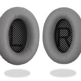 bose qc2 kulaklık pedi bose qc25 ae2 ae2i ae2w qc2 qc15 qc35 qc35ii Soundlink Soundtrue ile uyumlu kulaklık süngeri yastığı bose qc 25 kulaklık süngeri bose qc35 uyumlu pedi (Açık Gri - Siyah Sünger)