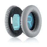 Bose QC25 AE2 AE2i AE2w QC2 QC15 QC35 QC35ii Soundlink Soundtrue Uyumlu Kulaklık Süngeri Yastığı Pedi (Açık Gri - Mavi Sünger)