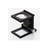 Bosile 10X Katlanır Sayaçlı Metal Lüp 28Mm 2 Led Işıklı Büyüteç Tekstil