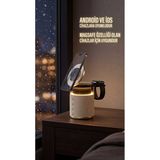 Bosile 5'i 1 Arada Magsafe Kablosuz Şarj Istasyonu & Bluetooth Hoparlör | Gece Lambalı Masaüstü Standı (Ios & Android Uyumlu) - renk - Bej
