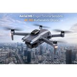 Bosile Aerial M6 Engel Tanıma Sensörlü,4k Hd Özellikli Katlanabilir Drone - Gri
