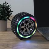 Bosile Jant Tasarımlı Rgb LED Bluetooth Hoparlör – Güçlü Ses, Kablosuz, Taşınabilir, Şık ve Spor Tasarım