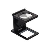 Bosile Led Işıklı Lup Mercek Metal Katlanır Ölçekli Kılıflı Büyüteç