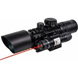 Bosile M9 LS3-10X42E Lazerli Taktik Nişangah Dürbünü - Kırmızı/yeşil Işıklı Mil-Dot (11MM ve 22MM Ray Uyumlu)