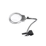 Bosile Mandallı Ayarlanabilir Başlıklı Led Işıklı Büyüteç 130 Mm