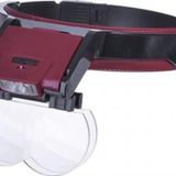 Bosile Mg81001-B Çift Lens Takmalı 4 Lensli Led Işıklı Şapka Tip Büyüteç