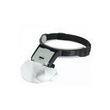 Bosile Mg81001-B2 Çift Lens Takmalı 5 Lensli Led Işıklı Şapka Tip Büyüteç
