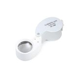 Bosile Mini 40X Lüp Led Işıklı Kuyumcu Katlanır Büyüteç Kutulu