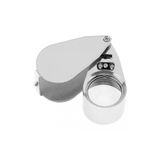 Bosile Mini LED Işıklı Büyüteç Full Çelik Büyüteç Lup Mercek Kuyumcu Büyüteci