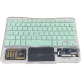 Bosile Rgb Işıklı Şeffaf Tasarım Bluetooth Klavye - Touchpad'li, Türkçe Q Düzen ve Çoklu Cihaz Destekli (Type-C Şarjlı)