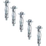 Boşluk Dübel Çelik Alçıpan Frt Tuğla Paraşüt Duvar Bims 4X38 Metal (5 Adet) - Çok Renkli