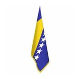 Bosna-Hersek Bayrağı -Ofis-Makam-Toplantı Odaları - Saçaklı Makam Bayrağı