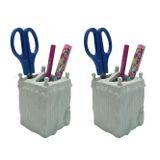 Bosphorus 2 ADET KALEMLİK DENİZ FENERİ MODEL POLİRESİN OFİS GERECİ7X7X12CM