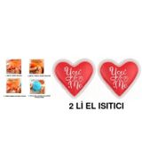 Bosphorus 2 ADET KALPLİ MESAJLI CEP SOBASI,EL ISITICI,SICAK SU TORBASI PVC9cm