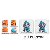 Bosphorus 2 ADET MAVİ BERELİ KÖPEK CEP SOBASI,EL ISITICI,SICAK SU TORBASI PVC10x9,5cm