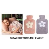Bosphorus 2 ADET SICAK SU TORBASI PELUŞ PAPATYA DESENLİ 21x13,5x2cm 500 ml