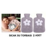 Bosphorus 2 ADET SICAK SU TORBASI PELUŞ PAPATYA DESENLİ GRİ21x13,5x2cm 500 ml