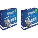 Bosphorus 2x10 lt Aktif Karbonlu Hızlı Topaklanan Grey Ince Taneli Doğal Kedi Kumu