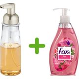 Bosphorus Akrilik Sıvı Sabunluk ve 400 ml Gül Kokulu Sıvı Sabun