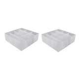 Bosphorus Çekmece İçi Düzenleyici Set,12 Bölmeli Pvc 2 Adet Beyaz
