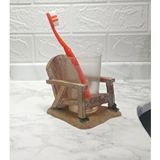 Bosphorus Diş Fırçalık Ve Macunluk Sandalye Poliresin 13x11x10cm 200ml Çok Renkli