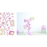 Bosphorus Duvar Süsü (Sticker) Çiçekli Ağaç Desenli Pvc