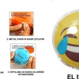 Bosphorus Gülen Emoji Şekilli Cep Sobası El Isıtıcı,Sıcak Su Torbası Pvc 9Cm