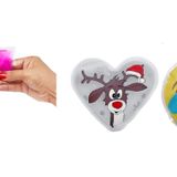 Bosphorus Homi GÜLEN EMOJİ BEYAZ GEYİK CEP SOBASI,EL ISITICI,2 ADET SICAK SU TORBASI PVC 9cm